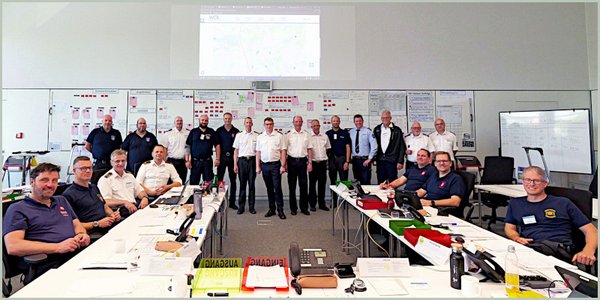 Kreiseinsatzleitung trainiert den Ernstfall