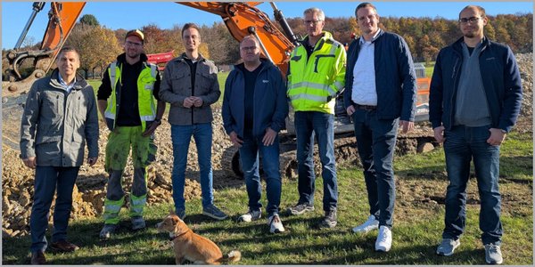 Erschließungsarbeiten im neuen Baugebiet gestartet