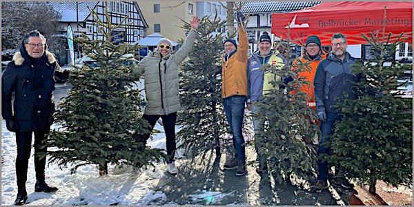 Tannenbäume gegen Gutscheine eingetauscht Tannenbäume gegen Gutscheine eingetauscht