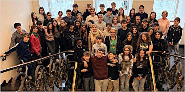 Schüler aus Italien zu Gast im Rathaus