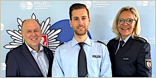 Polizeikommissar für Bachelorarbei geehrt